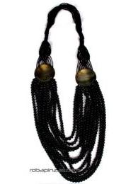 Modelo: Negro Collares - Collar largo multivueltas COBOU29 - Modelo Negro
