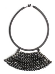 Collares Artesanía - Collar étnico artesanal COBOU33 - Modelo Negro
