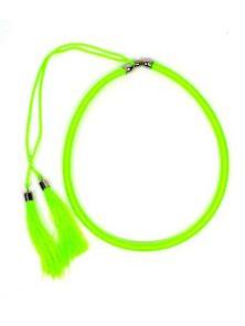 Outlet Bisutería hippie - collar grueso de hilo en colores COBOU34 - Modelo Verde Fluor