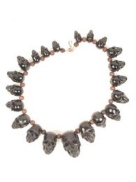 Collar calaveras hueso cuerno. collares realzados con más de 20 calaveras. Collares para comprar al por mayor o detalle  en la categoría de Bisutería y Plata Hippie Artesanal | ZAS.  [COCHSK]