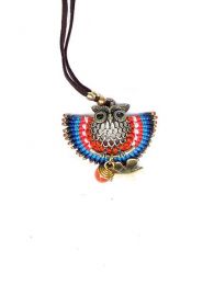 Modelo: Azul bl Collar de cuero con adornos Mod Azul bl