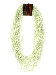 Modelo: Blanco Collares - Collar multivueltas de cuentas COPA01 - Modelo Blanco