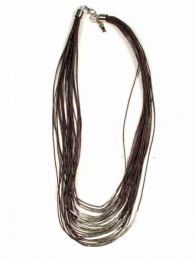 Modelo: Negro Collares Hippie Étnico - Collar étnico multivuelta COPA11 - Modelo Negro