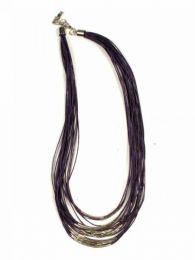 Modelo: Morado Collares - Collar étnico multivuelta COPA11 - Modelo Morado