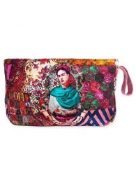 Modelo: Meba01 Bolsos y Monederos de Frida Kahlo - Neceser - estuche grande con ESMEBA - Modelo Meba01