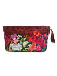 Modelo: Meba06 Bolsos y Monederos de Frida Kahlo - Neceser - estuche grande con ESMEBA - Modelo Meba06