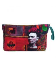 Modelo: Meba04 Bolsos y Monederos de Frida Kahlo - Neceser - estuche grande con ESMEBA - Modelo Meba04