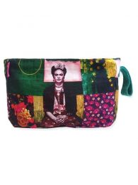 Modelo: Meba03 Bolsos y Monederos de Frida Kahlo - Neceser - estuche grande con ESMEBA - Modelo Meba03