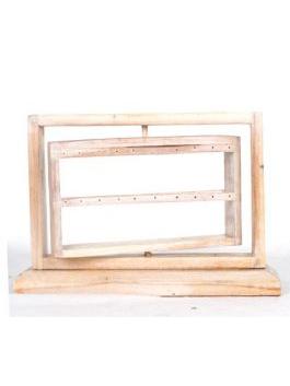Modelo: Blanco Expositores Madera - Expositor de pendientes giratorio EXPE02 - Modelo Blanco
