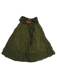 Modelo: Verde Faldas Hippies y Étnicas - Falda 100% algodón FAAL01 - Modelo Verde