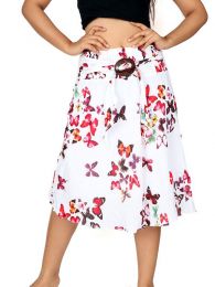 Falda estampada hebilla de coco, para comprar al por mayor o detalle  en la categoría de Ropa Hippie de Mujer | ZAS Tienda Alternativa.[FAAL03]