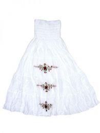 Faldas y Minifaldas - Vestido Flada ó falda FAAO01 - Modelo Blanco