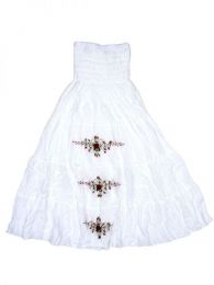 Modelo: Blanco Faldas y Minifaldas - Vestido Flada ó falda FAAO01 - Modelo Blanco