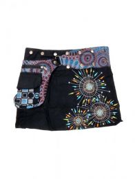 Modelo: Negro Minifalda 100% algodón Mod Negro