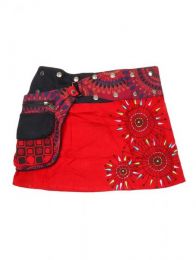 Modelo: Rojo Minifalda 100% algodón Mod Rojo