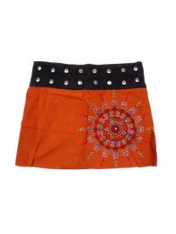 Modelo: Naranja Minifalda 100% algodón Mod Naranja