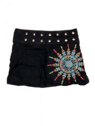 Modelo: Negro Minifalda 100% algodón Mod Negro