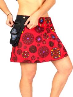 Minifalda hippie Mandalas con bolso,  para comprar al por mayor o detalle  en la categoría de Ropa Hippie Bohemia de Mujer | ZAS. [FAEV12]