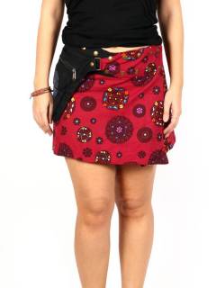 Minifalda hippie Mandalas con bolso,  para comprar al por mayor o detalle  en la categoría de Ropa Hippie de Mujer Artesanal | ZAS. [FAEV12]