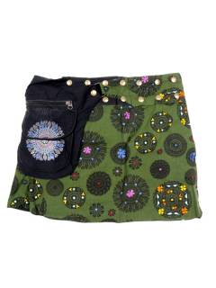 Modelo: Verde Faldas y Minifaldas - Minifalda 100% algodón FAEV12 - Modelo Verde