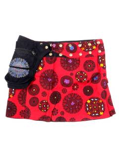 Modelo: Rojo Faldas y Minifaldas - Minifalda 100% algodón FAEV12 - Modelo Rojo