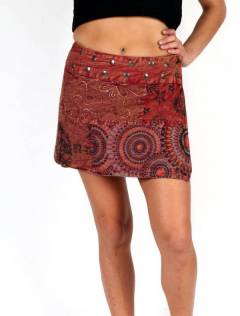 Detalle no seleccionable para compra Faldas Hippies y Étnicas - Minifalda 100% algodón FAEV15.