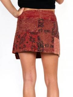 Detalle no seleccionable para compra Faldas Hippies y Étnicas - Minifalda 100% algodón FAEV15.
