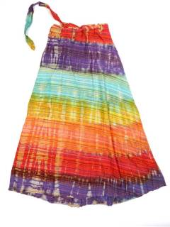 Modelo: Rainbow Faldas y Minifaldas - Falda hippie larga multicolor FAEV18 - Modelo Rainbow