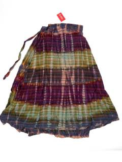 Modelo: Verde Faldas y Minifaldas - Falda hippie larga multicolor FAEV18 - Modelo Verde