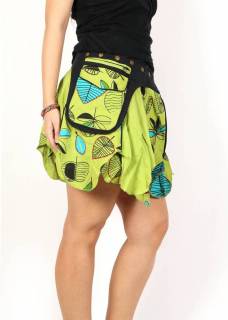 Minifalda Hippie con Riñonera y Estampada, para comprar al por mayor o detalle  en la categoría de Ropa Hippie de Mujer Artesanal | ZAS.[FAEV24]