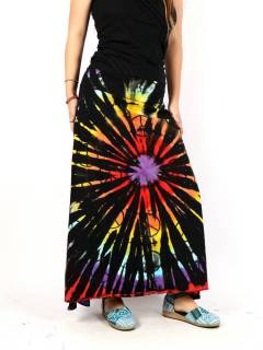 Falda Hippie larga Tie Dye Circular,  para comprar al por mayor o detalle  en la categoría de Ropa Hippie de Mujer Artesanal | ZAS. [FAEV26]