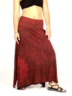 Falda Larga Asimétrica con Estampado Mandala [FAEV27B]. Faldas y Minifaldas para comprar al por mayor o detalle  en la categoría de Ropa Hippie Bohemia de Mujer | ZAS.