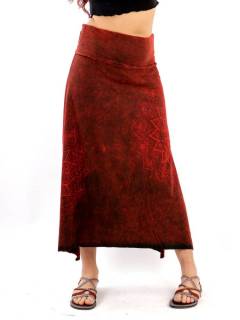Falda Larga Asimétrica con Estampado Mandala [FAEV27B]. Faldas y Minifaldas para comprar al por mayor o detalle  en la categoría de Ropa Hippie de Mujer | ZAS.