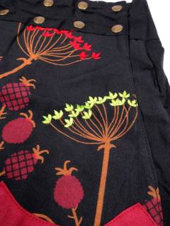 Detalle no seleccionable para compra Faldas y Minifaldas - Minifalda hippie patchwork. FAEV29.
