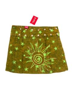 Modelo: Verde Faldas y Minifaldas - Minifalda de algodón FAEV36 - Modelo Verde