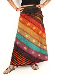 Falda larga patchwork espíritu libre, para comprar al por mayor o detalle. [FAEV45]