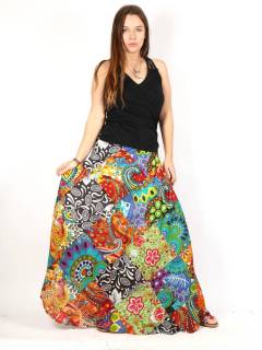 Faldas y Minifaldas - Falda Hippie larga partchwork FAHC01.