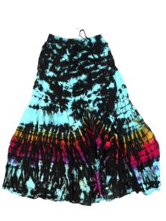 Modelo: Azul Faldas y Minifaldas - Falda hippie larga (también FAJU07 - Modelo Azul