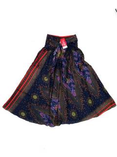 Modelo: Azul Faldas y Minifaldas - Falda hippie amplia y larga FAPI01 - Modelo Azul