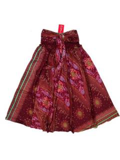 Modelo: Rojo Faldas y Minifaldas - Falda hippie amplia y larga FAPI01 - Modelo Rojo
