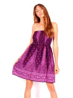 Detalle no seleccionable para compra Faldas y Minifaldas - Falda hippie amplia con estampados FAPI03.