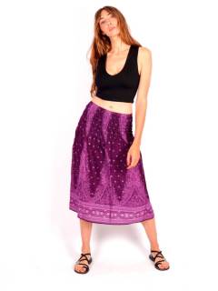 Detalle no seleccionable para compra Faldas y Minifaldas - Falda hippie amplia con estampados FAPI03.