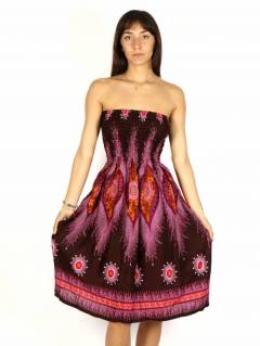 Vestido Hippie con estampado étnico, para comprar al por mayor o detalle.[FAPI04-V]