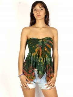 Top hippie Tie Dye con Picos FAPN02-T para comprar al por mayor o detalle  en la categoría de Ropa Hippie de Mujer Artesanal | ZAS.