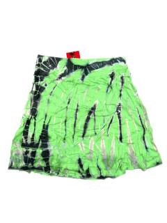 Modelo: Verde Faldas y Minifaldas - Minialda hippie de rayón FAPN05 - Modelo Verde
