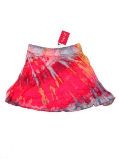 Faldas y Minifaldas - Minialda hippie con vuelo FAPN06 - Modelo Rojo
