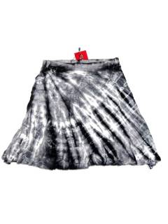 Modelo: Gris Faldas y Minifaldas - Minialda hippie con vuelo FAPN06 - Modelo Gris