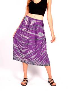 Falda hippie Tie Dye con vuelo,  para comprar al por mayor o detalle  en la categoría de Ropa Hippie Bohemia de Mujer | ZAS. [FAPN07]