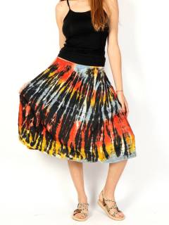 Falda hippie Tie Dye con vuelo,  para comprar al por mayor o detalle  en la categoría de Ropa Hippie Bohemia de Mujer | ZAS. [FAPN07]