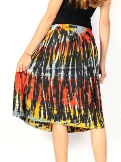 Detalle no seleccionable para compra Faldas y Minifaldas - Falda hippie con vuelo, teñida FAPN07.